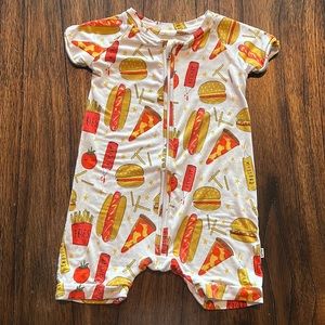 Little Sleepies Fast foodie shorty romper